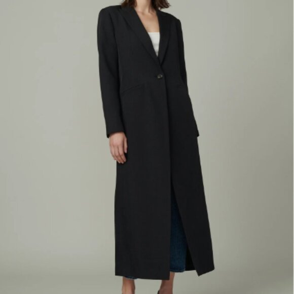 Joe's Jeans The Lucia Tailored Duster Single Breasted Long Coat Blazer - Picture 2 of 11